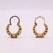 Round Hoop Earrings in Yellow Gold 58 Facettes 6400MTR