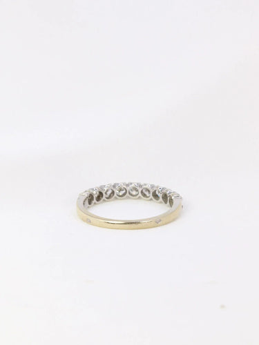 Bague 52.5 Demi-Alliance américaine diamants 0,54 ct 58 Facettes J106