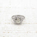 Ring 53 Art Deco style ring Platinum Diamond 58 Facettes 23304 / 22110