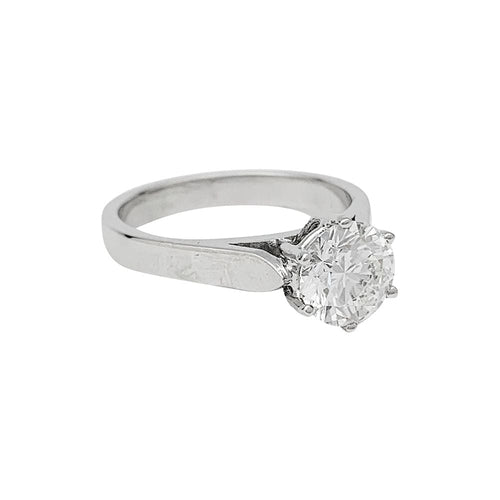 Bague 57 Bague diamant 1,59 carat, or blanc. 58 Facettes 30745