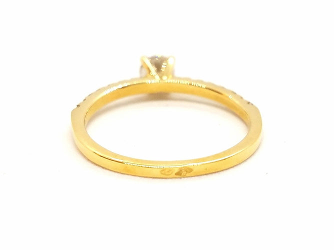 Bague 53 Bague Solitaire Or jaune Diamant 58 Facettes 578728RV