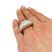 Ring 53 Platinum and diamond garter ring. 58 Facettes 31232