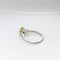 Bague Solitaire en or blanc diamants et saphir jaune 58 Facettes 21260