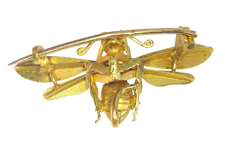 Broche Broche insecte bourdon doré 58 Facettes 22292-0339