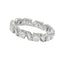 Bague 52 Alliance en or blanc et diamants. 58 Facettes 31224