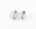 Boucles d'oreilles Boucles d'oreilles en demi-créole or gris et diamants 58 Facettes