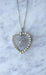 Collier Pendentif cœur diamants et perles en platine 58 Facettes
