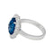 Bague Bague saphir 5,53 carats, entourage diamants. 58 Facettes 31198