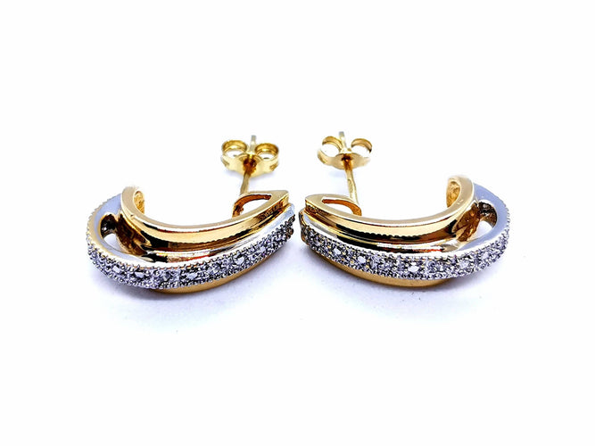 Boucles d'oreilles Boucles d'oreilles Or jaune Diamant 58 Facettes 997147CN