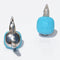 Boucles d'oreilles Boucles d'oreilles Pomellato modèle Capri en or gris et turquoise 58 Facettes