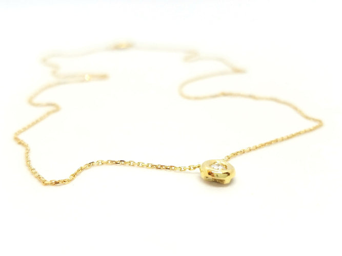 Collier Collier Or jaune Diamant 58 Facettes 579139RV