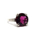 Bague Bague en Platine, rhodolite & diamants 58 Facettes