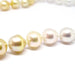 Necklace Gold & white bead necklace 58 Facettes