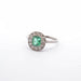 Ring 60 Ring 1920 Platinum Emerald 58 Facettes 25077