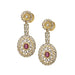 Boucles d'oreilles Boucles d'oreilles rubis et diamants 58 Facettes 28972