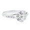 Bague 54 Bague Solitaire Or blanc Diamant 58 Facettes 2264469CN