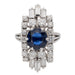 Ring 49 Ring White gold Sapphire 58 Facettes 2538672CN