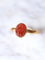 Bague Bague ancienne en or jaune et camée cornaline 58 Facettes