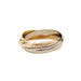 Ring 55 Cartier “Trinity” ring in 3 golds, small model. 58 Facettes 30758