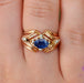 Ring Ring in yellow gold and sapphire 58 Facettes 18697