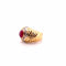 Bague Bague vintage en or jaune, rubis cabochon et diamants 58 Facettes