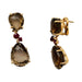 Earrings Pomellato "Bahia" earrings in pink gold, smoky quartz and ruby. 58 Facettes 31034