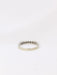 Bague Demi-Alliance or blanc diamants 0,3 ct 58 Facettes J75