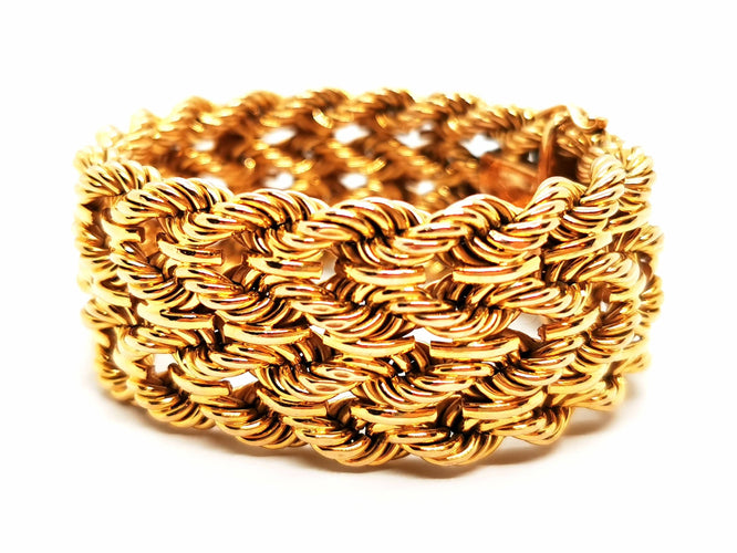 Bracelet Bracelet Manchette Or jaune 58 Facettes 1597836CN