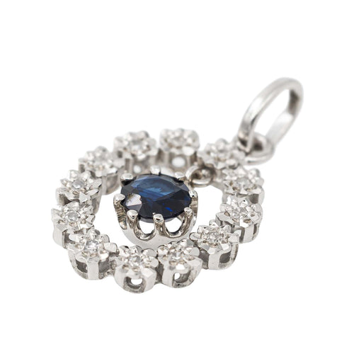 Pendentif Pendentif Or blanc Saphir 58 Facettes 2275411CN