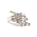 Ring Floral diamond ring in white gold 58 Facettes