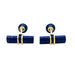 Cufflinks Stick cufflinks in yellow gold and lapis lazuli. 58 Facettes 30750