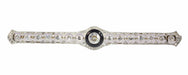Brooch Art Deco diamond and onyx bar brooch 58 Facettes 22167-0003