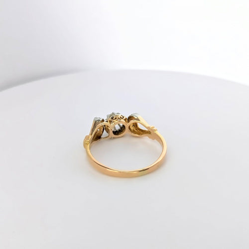 Bague Bague Art déco 2 ors et diamants 58 Facettes 25038