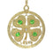 Pendentif Pendentif trèfle à quatre feuilles Art déco Grenats démantoïdes Diamants 58 Facettes 23102-0011