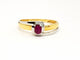 Bague 58 Bague Or jaune Rubis 58 Facettes 870443CD