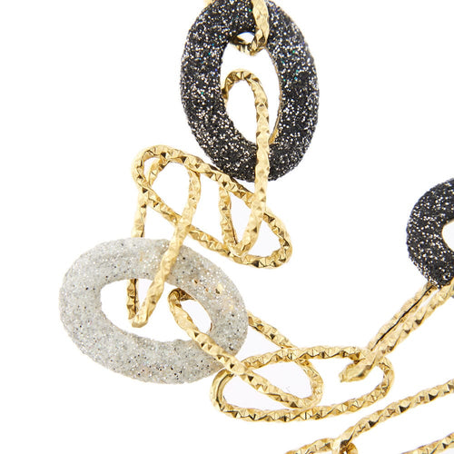 Bracelet Bracelet émail noir et blanc 58 Facettes 28925