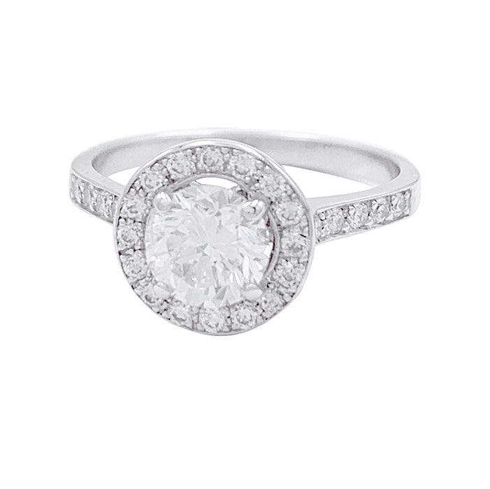 Bague 53 Bague solitaire diamant, or blanc. 58 Facettes 32246