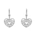 Earrings Diamond heart dangling earrings 58 Facettes 28314
