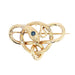 Brooch Antique gold and sapphire snake brooch 58 Facettes 21-309