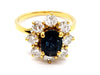 Ring 55 Ring Yellow gold Sapphire 58 Facettes 06355CD