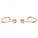 Ginette NY earrings Ellipse black diamond hoops earrings Rose gold Diamond 58 Facettes 2394631CN
