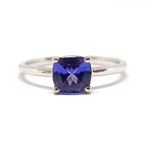Bague Bague tanzanite or blanc 58 Facettes