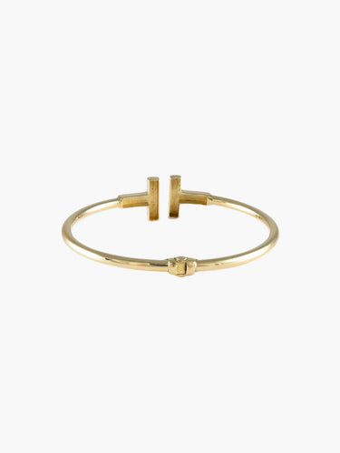 Bracelet Or Jaune BRACELET JONC "T" OR 58 Facettes BO/220032