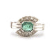 Emerald Art Deco Ring Ring 58 Facettes