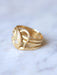 Ring Old ring Coiled snakes yellow gold and diamonds 58 Facettes