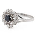Ring 57 Marguerite Ring White gold Sapphire 58 Facettes 2283188CN