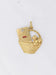 AUGIS pendant - Love Basket Medal Yellow gold Ruby 58 Facettes J232