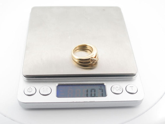 Bague 53 bague CHAUMET liens croises diamants 58 Facettes 250368