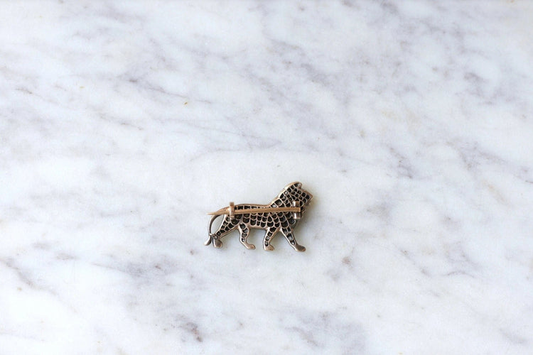 Broche Broche Lion diamants 58 Facettes