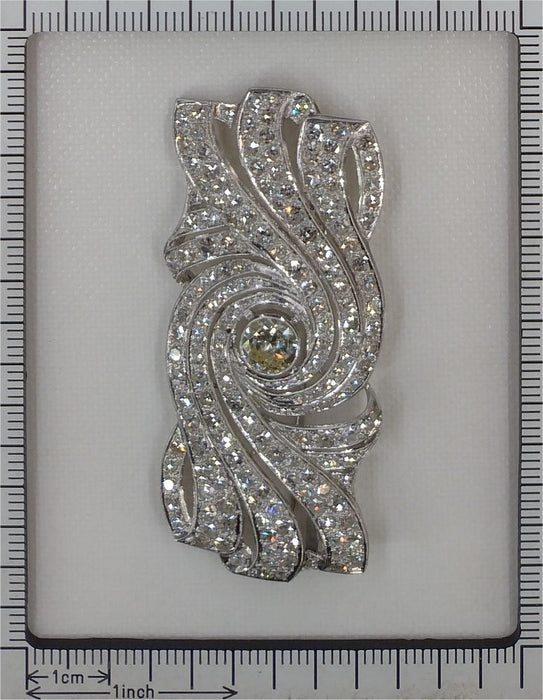 Broche Broche diamant platine Art Déco 58 Facettes 23249-0325
